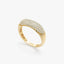 0.52 TCW Round Cut Cigar Moissanite Wedding Band
