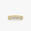 0.38 TCW Round Cut Paved Dome Moissanite Wedding Band