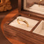 0.05 TCW Oval Cut Plating Bar Signet Moissanite Wedding Band