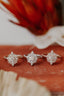 1.0 - 3.0 CT Round Cut Cluster Moissanite Engagement Ring - crownmoissanite