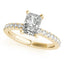 2.0 - 4.0 CT Radiant Moissanite Pave Setting Engagement Ring