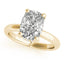 2.0 - 4.0 CT Elongated Cushion Moissanite Hidden Halo Engagement Ring