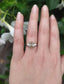 1.5 - 2.5 CT Oval Cut Moissanite Three Stone Engagement Ring