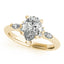 2.0 - 4.0 CT Pear Moissanite Cluster Style Engagement Ring