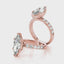 2.0 - 4.0 CT Marquise Moissanite Pave Setting Engagement Ring