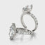2.0 - 4.0 CT Marquise Moissanite Pave Setting Engagement Ring