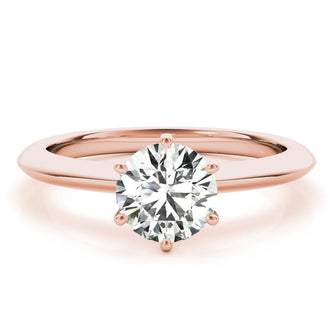 1 - 3 CT Round Moissanite Solitaire Engagement Ring