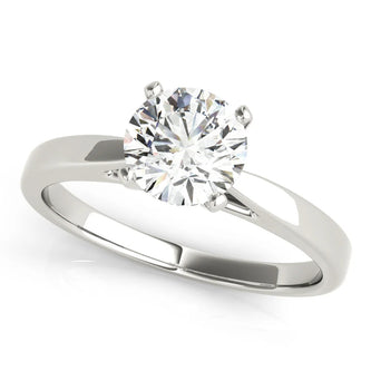 1.0 - 3.0 CT Round Moissanite Solitaire Engagement Ring