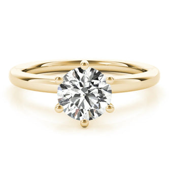 1.5 - 2.5 CT Round Moissanite Solitaire Engagement Ring