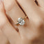 2.0-3.0 CT Oval Cut Moissanite Solitaire Engagement Ring