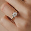 2.0 - 4.0 CT East West Oval Moissanite Solitaire Engagement Ring
