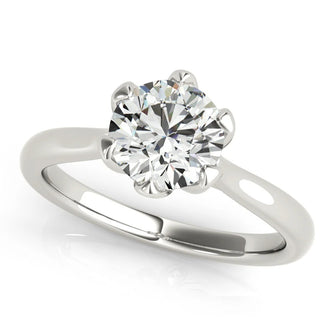1.5 - 2.5 CT Round Moissanite Solitaire Engagement Ring
