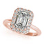 2.0 - 4.0 CT Emerald Moissanite Halo Engagement Ring