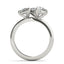 1.0 - 2.0 CT Pear Cut Moissanite Two Stone Engagement Ring