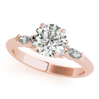 1.5 - 3.5 CT Round Moissanite Cluster Style Engagement Ring