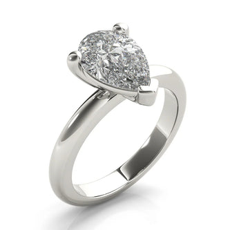 1.5 - 3.5 CT Pear Moissanite Solitaire Engagement Ring