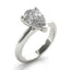 1.50 - 3.50 CT Pear Moissanite Solitaire Engagement Ring