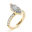2.0 - 4.0 CT Marquise Moissanite Pave Setting Engagement Ring