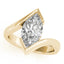 2.0-3.0 CT Marquise Cut Moissanite Bypass Engagement Ring
