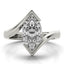 2.0-3.0 CT Marquise Cut Moissanite Bypass Engagement Ring