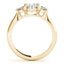 1.5 - 2.5 CT Oval Cut Moissanite Three Stone Engagement Ring