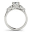 2.0 - 4.0 CT Round Moissanite Cluster Style Engagement Ring