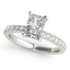 2.0 - 4.0 CT Radiant Moissanite Pave Setting Engagement Ring