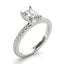 2.0 - 4.0 CT Radiant Moissanite Pave Setting Engagement Ring