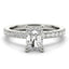 2.0 - 4.0 CT Radiant Moissanite Pave Setting Engagement Ring