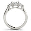 1.5 - 2.5 CT Oval Cut Moissanite Three Stone Engagement Ring