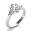 1.5 - 2.5 CT Oval Cut Moissanite Three Stone Engagement Ring