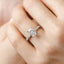 2.0 - 4.0 CT Radiant Moissanite Pave Setting Engagement Ring