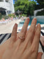 1.5 - 2.5 CT Oval Cut Moissanite Three Stone Engagement Ring