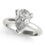 1.50 - 3.50 CT Pear Moissanite Solitaire Engagement Ring