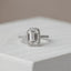 2.0 - 4.0 CT Emerald Moissanite Halo & Pave Engagement Ring