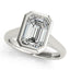 1.5 - 3.5 CT Emerald Moissanite Bezel Style Engagement Ring