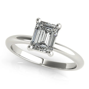 1.5 - 3.5 CT Emerald Moissanite Solitaire Engagement Ring