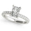 2.0 - 4.0 CT Radiant Moissanite Pave Setting Engagement Ring