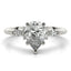 2.0 - 4.0 CT Pear Moissanite Cluster Style Engagement Ring