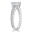 0.75 CT Emerald Shaped Moissanite Solitaire Engagement Ring - crownmoissanite