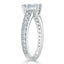 0.75 CT Emerald Cut Solitaire Moissanite Engagement Ring - crownmoissanite