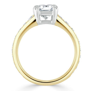 1.5 CT Cushion Shaped Moissanite Solitaire Engagement Ring - crownmoissanite