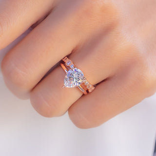 1.33 CT Pear Solitaire Moissanite Engagement Ring With Hidden Halo Setting - crownmoissanite