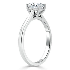 0.75 CT Oval Shape Moissanite Solitaire Engagement Ring - crownmoissanite
