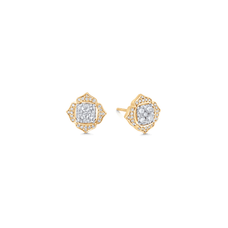 0.54 TCW Round Moissanite Diamond Stud Earrings - crownmoissanite