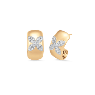 0.73 TCW Round Moissanite Diamond Petite Earrings - crownmoissanite