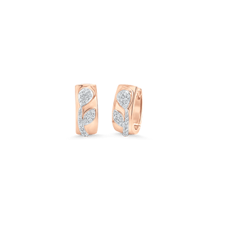 0.25 TCW Round Moissanite Diamond Huggie Earrings - crownmoissanite