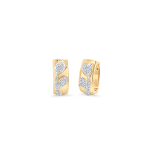 0.25 TCW Round Moissanite Diamond Huggie Earrings - crownmoissanite