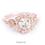 0.75 CT Round Moissanite Lily Flower Engagement Ring