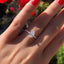 2.10 CT Pear Cut Hidden Halo & Pave Moissanite Engagement Ring - crownmoissanite